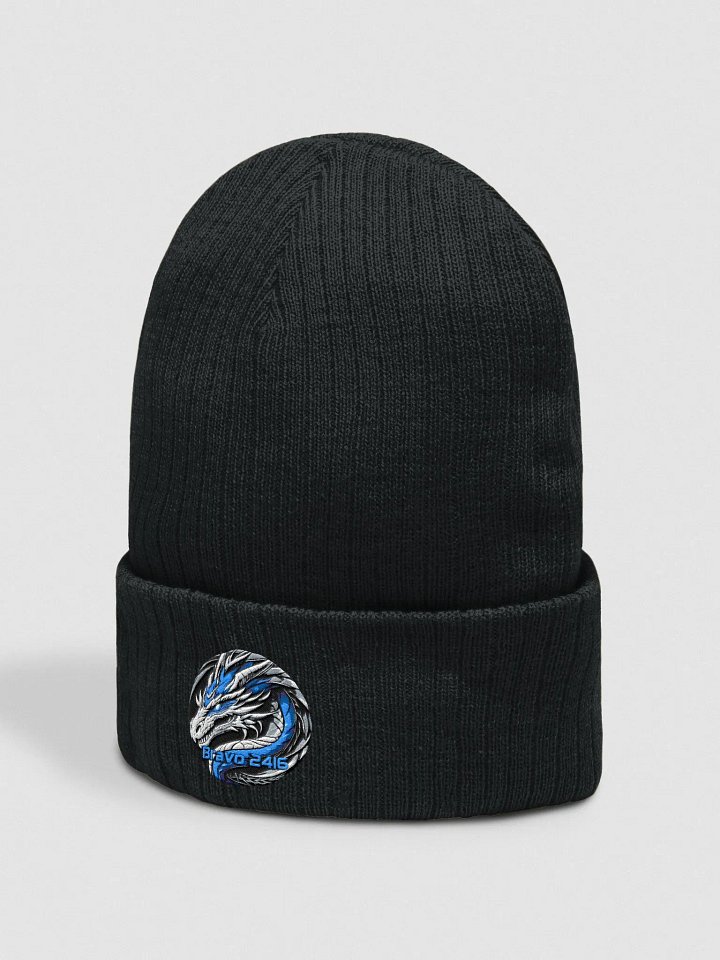 Dragon's Roar Blue Knit Beanie product image (2)
