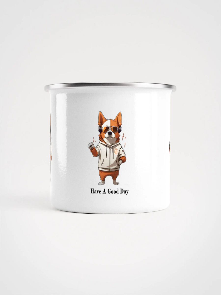 Cool Corgi enamel mug product image (2)