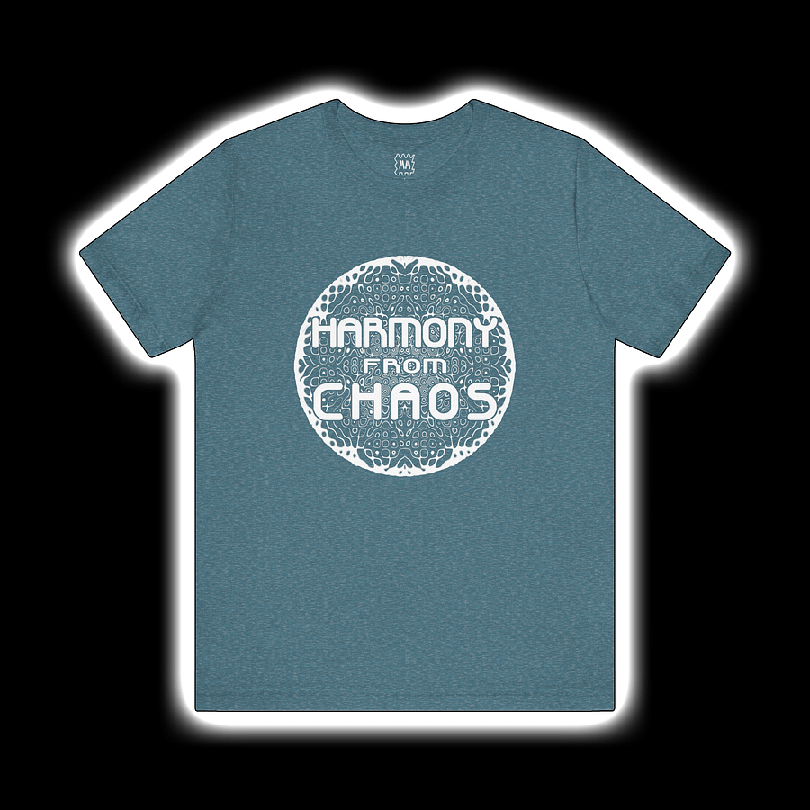 Cymatics - Harmony From Chaos Synthesizer T-Shirt (WHITE PRINT) product image (1)