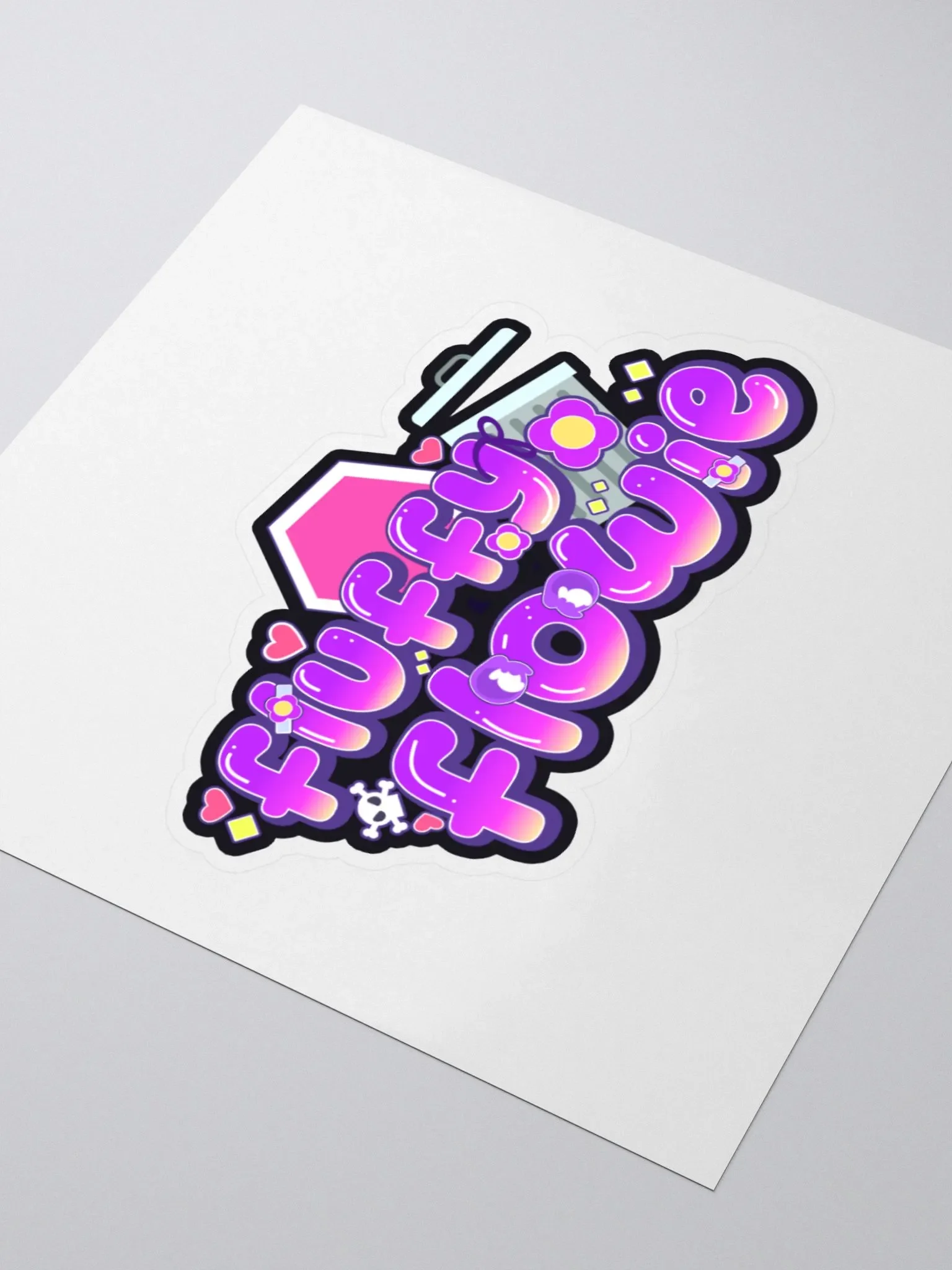 Fluffyflowie Logo Sticker product image (3)