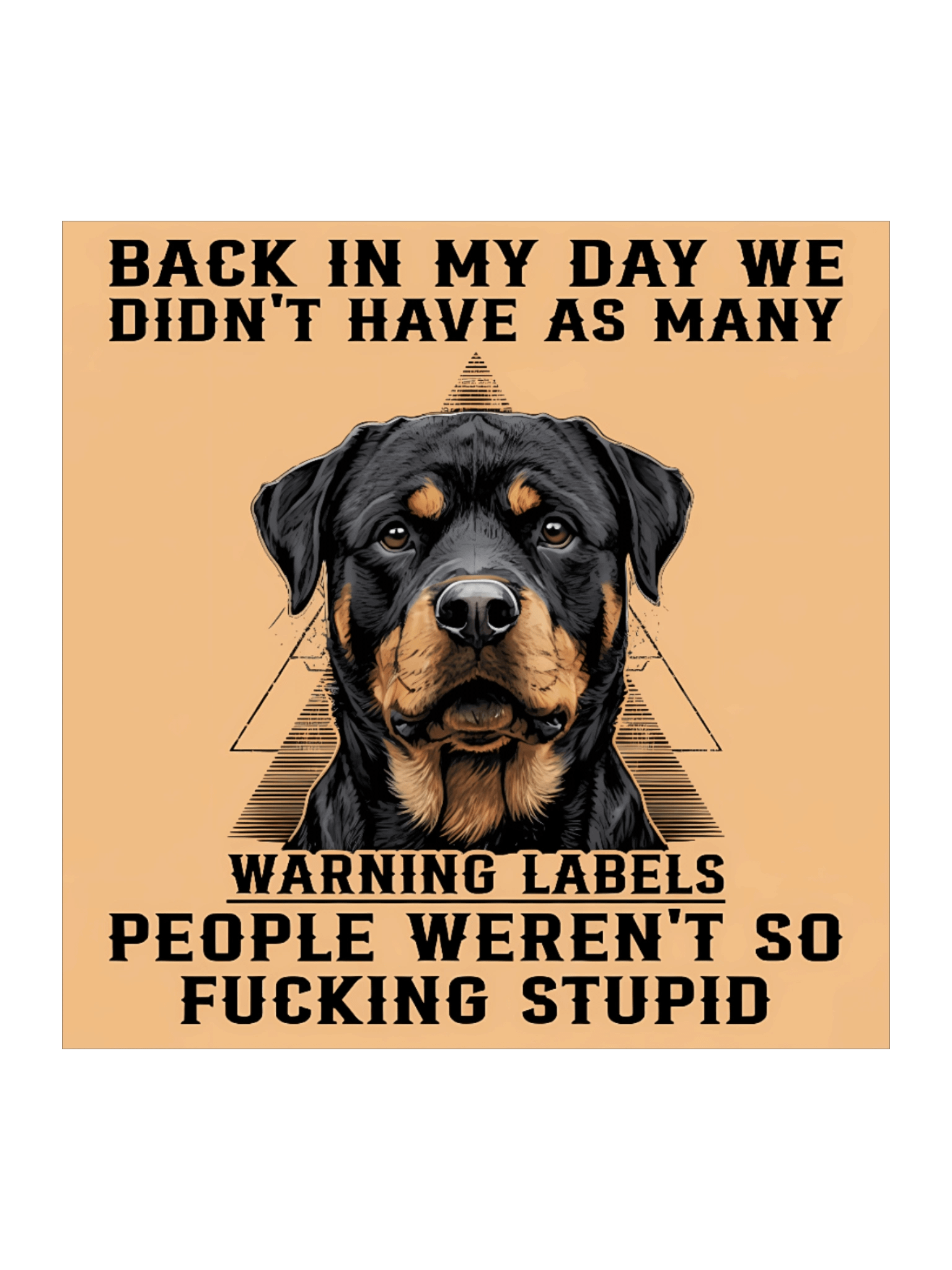 Rottweiler Warning Sticker product image (1)