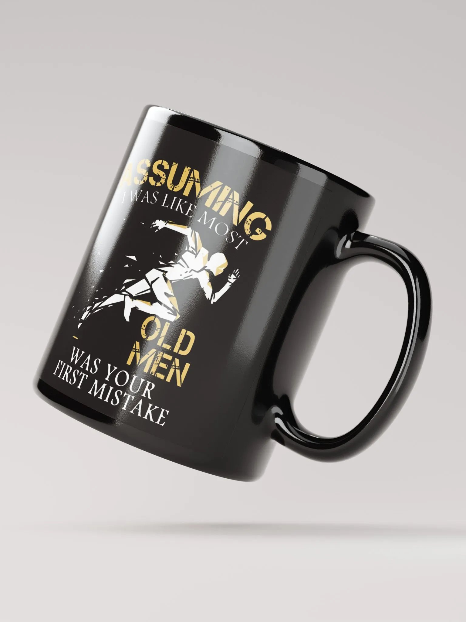 Running runner old man - Glossy Mug product image (2)
