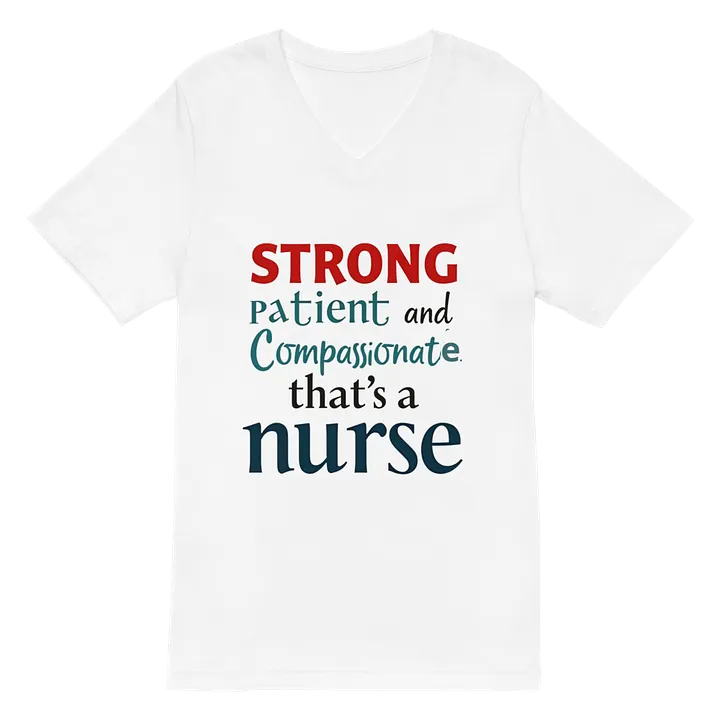 STRONG Nurse V-Neck T-Shirt product image (2)