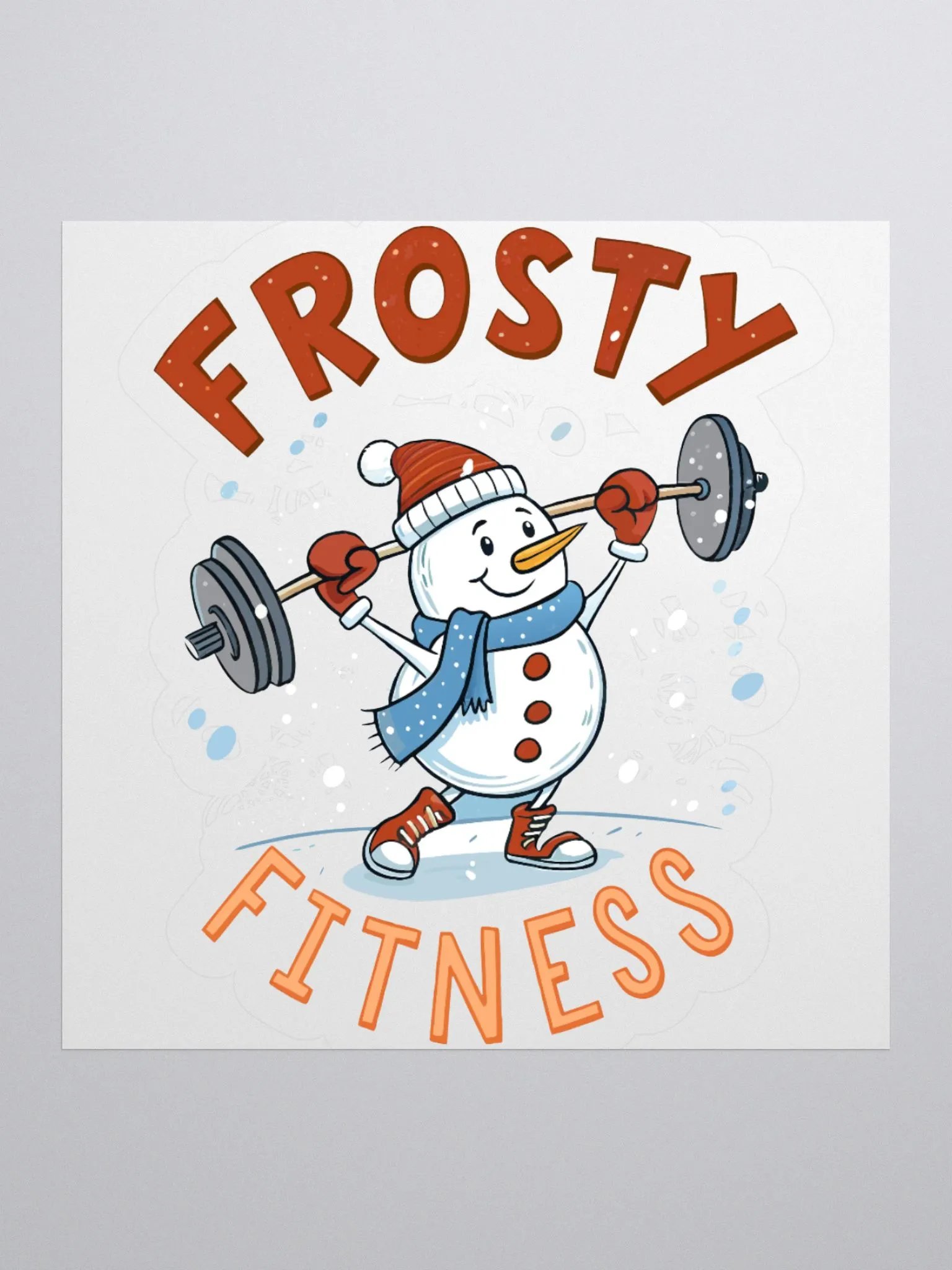 Frosty Fitness Kiss Cut Stickers product image (9)