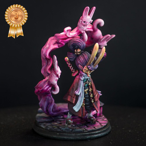 Spotlight on our 3rd Place winner in the Best in Show Category, @minis_luu ! This model is Usagibo, Daitengu Outlaw Leader an...