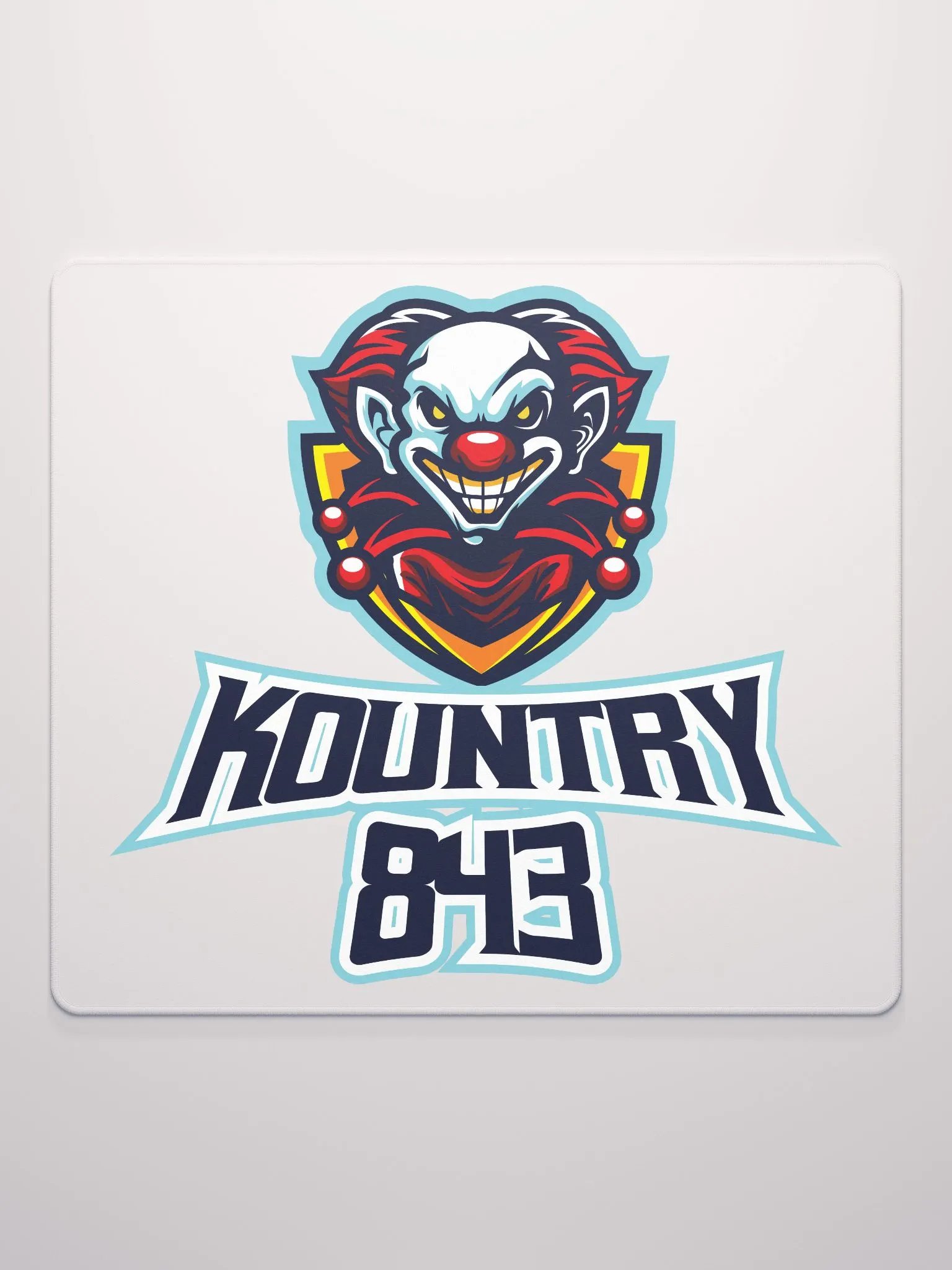 Sinister Clown Logo Gaming Mouse Pad product image (4)