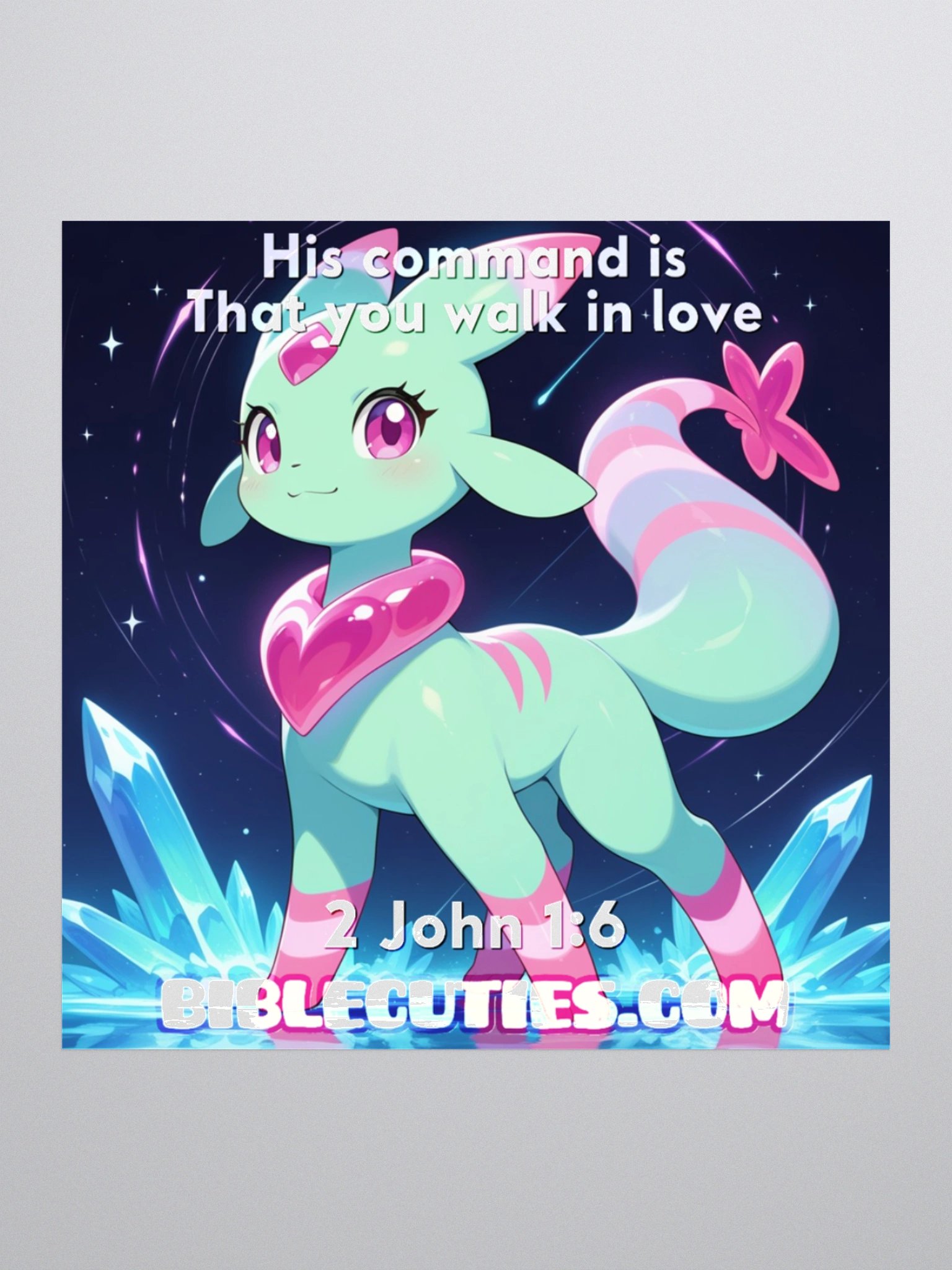 Bible Cutie Nessa - His command is that you walk in love Sticker product image (2)