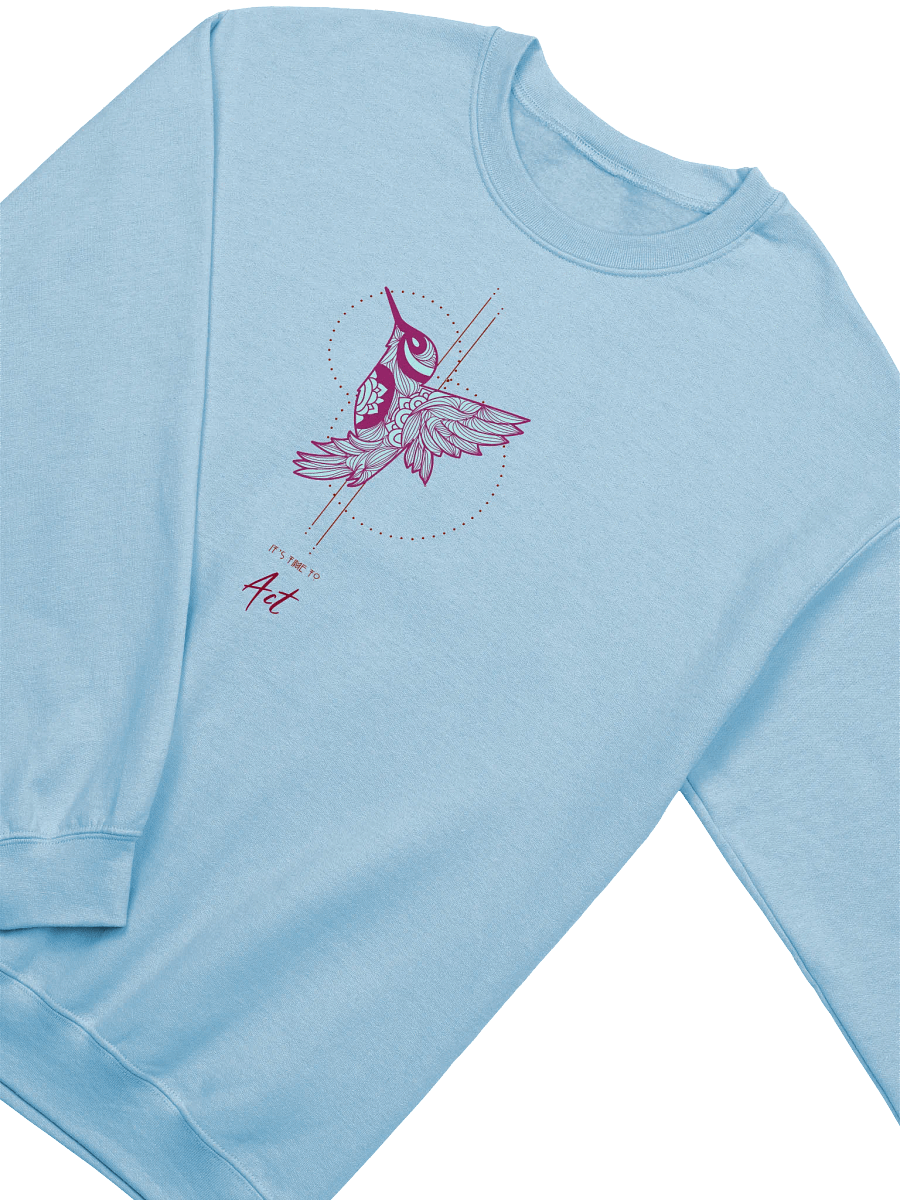 Floral Hummingbird Flight Crewneck product image (2)
