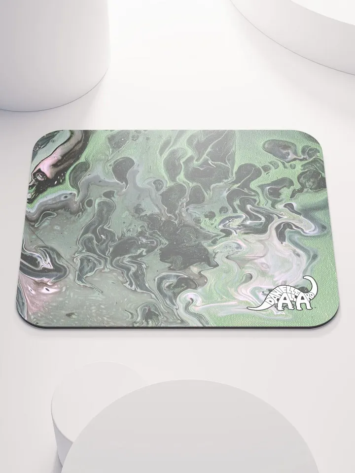 Metallic Green Fluid Acrylic Mouse Pad product image (2)