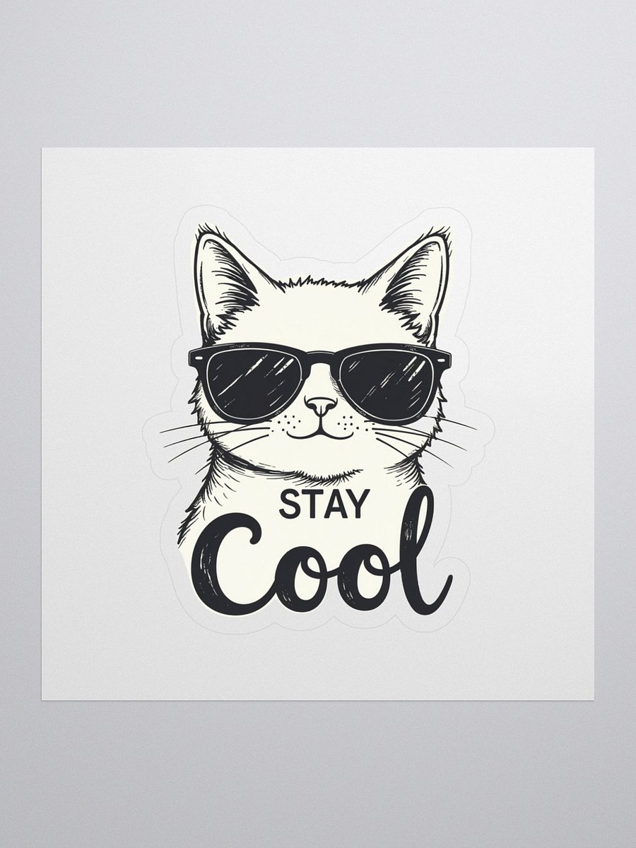 Cool Cat Sunglasses Kiss Cut Stickers product image (1)