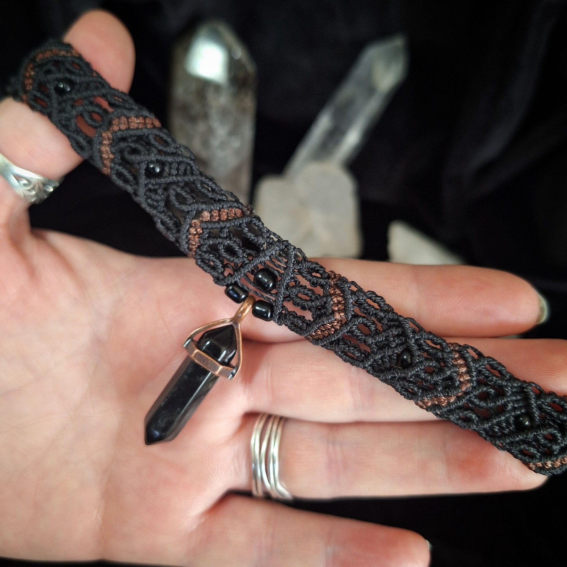 Onyx Point Choker Necklace product image (1)