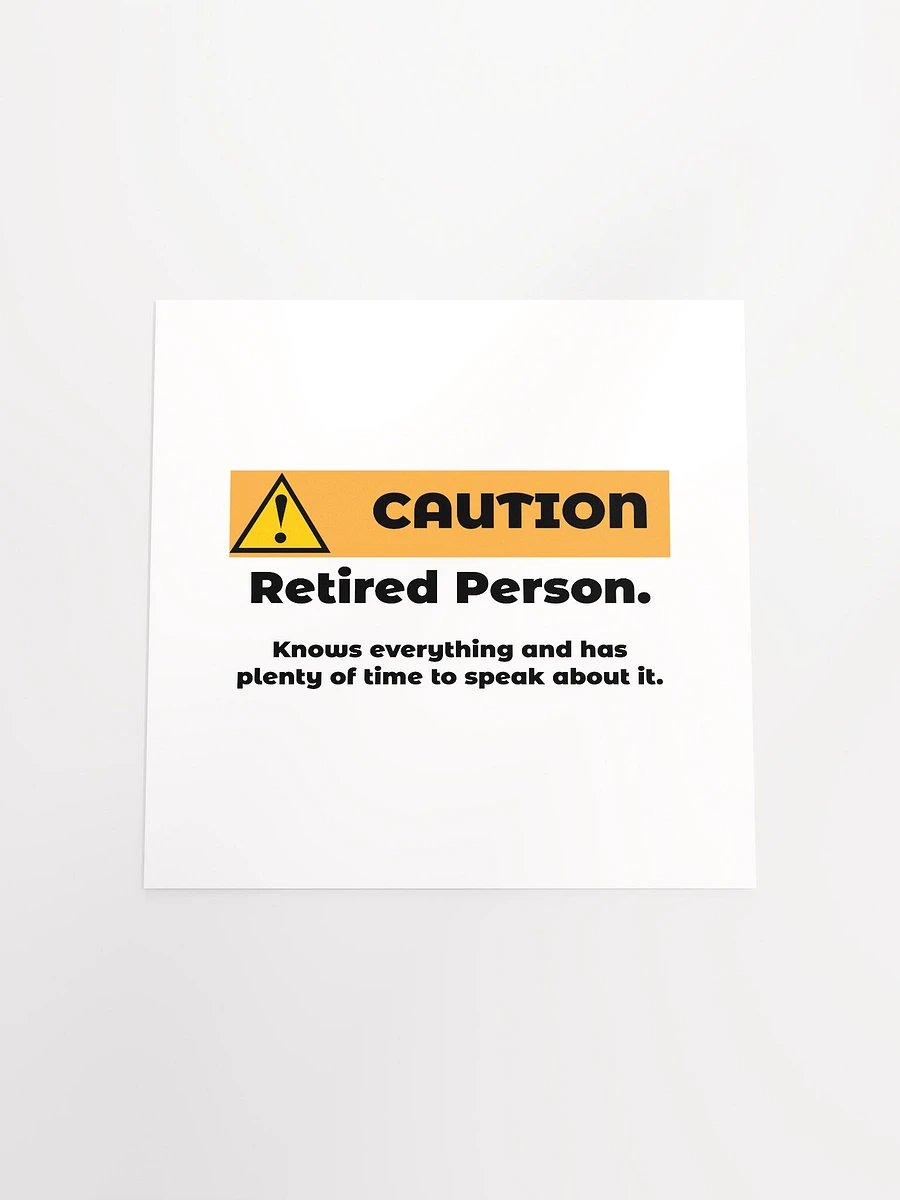 Caution Retired Person product image (23)