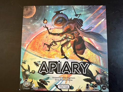 BEEEEEES INNNNN SPAAAAAACE!! I finally got the new @stonemaiergames game APIARY! This 1-5 player worker placement/tableau bui...