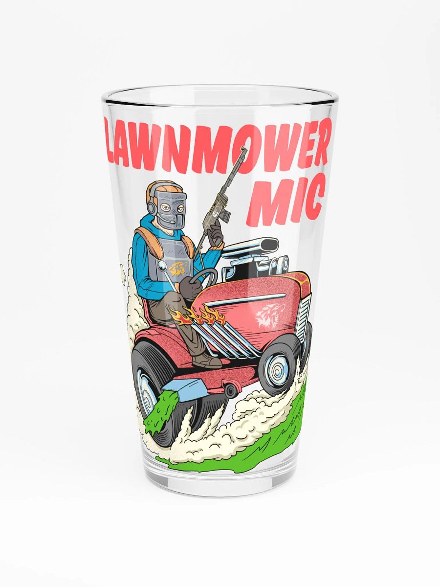 Lawnmower Mic | Pint Glass product image (3)
