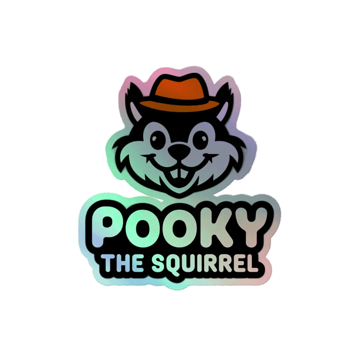Pooky's Holographic Squirrel Sticker Set product image (2)