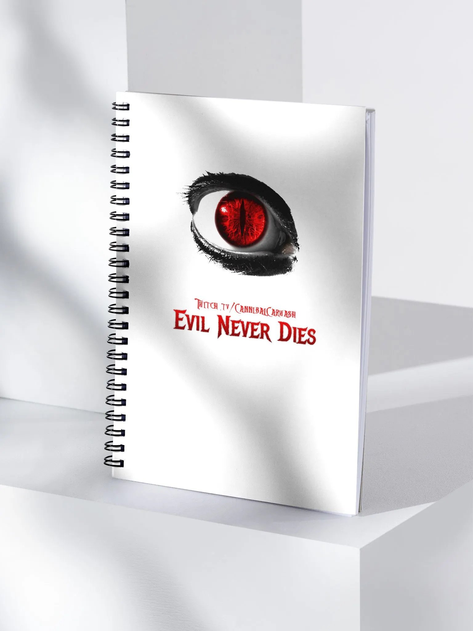 Evil Never Dies Logo Spiral Notebook product image (4)