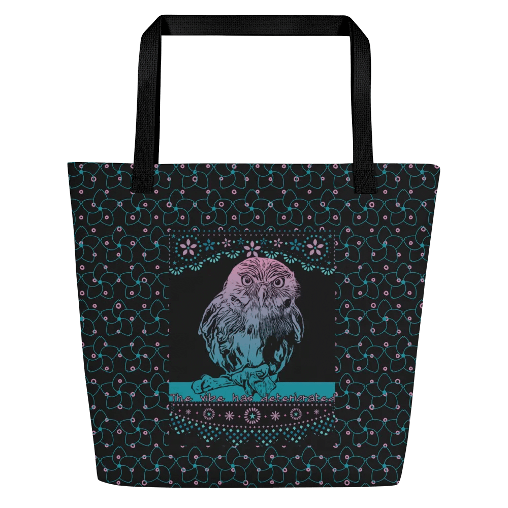 KC, The Vibe (owl), Black Tote product image (1)