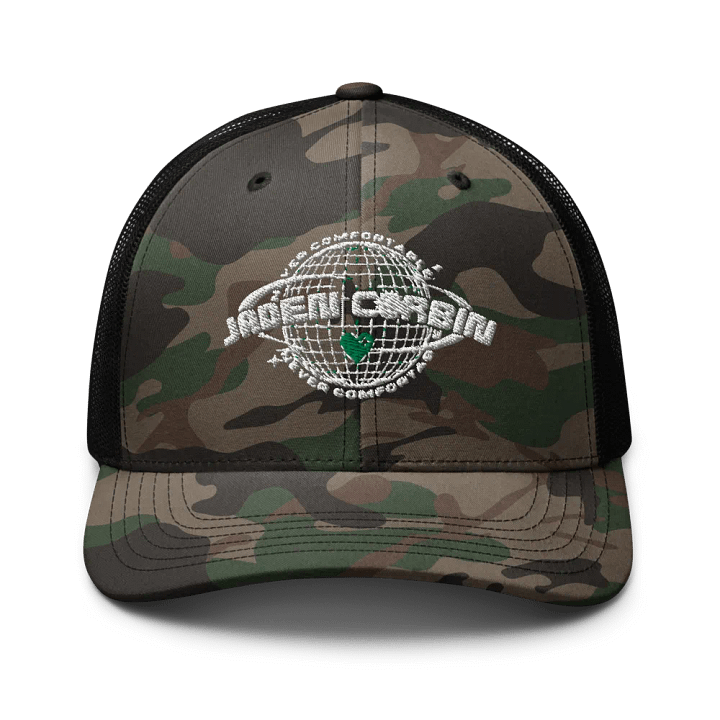 NEVER COMFORTABLE CAMO-HAT - V. WHITEOUT product image (1)