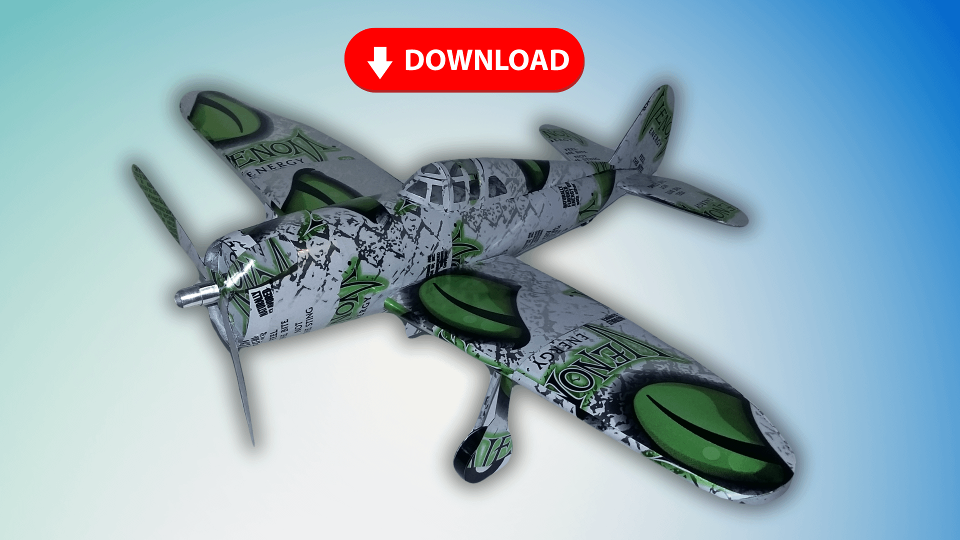 Soda Can P-47 Thunderbolt DIGITAL Plans product image (1)