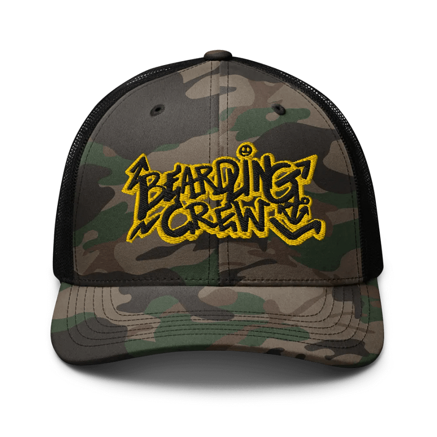 Beardling Crew OG - Camouflage Trucker Hat product image (1)