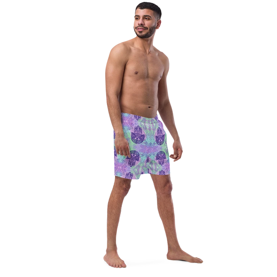 Mens Multicoloured Hamsa Hand Swim Shorts product image (7)