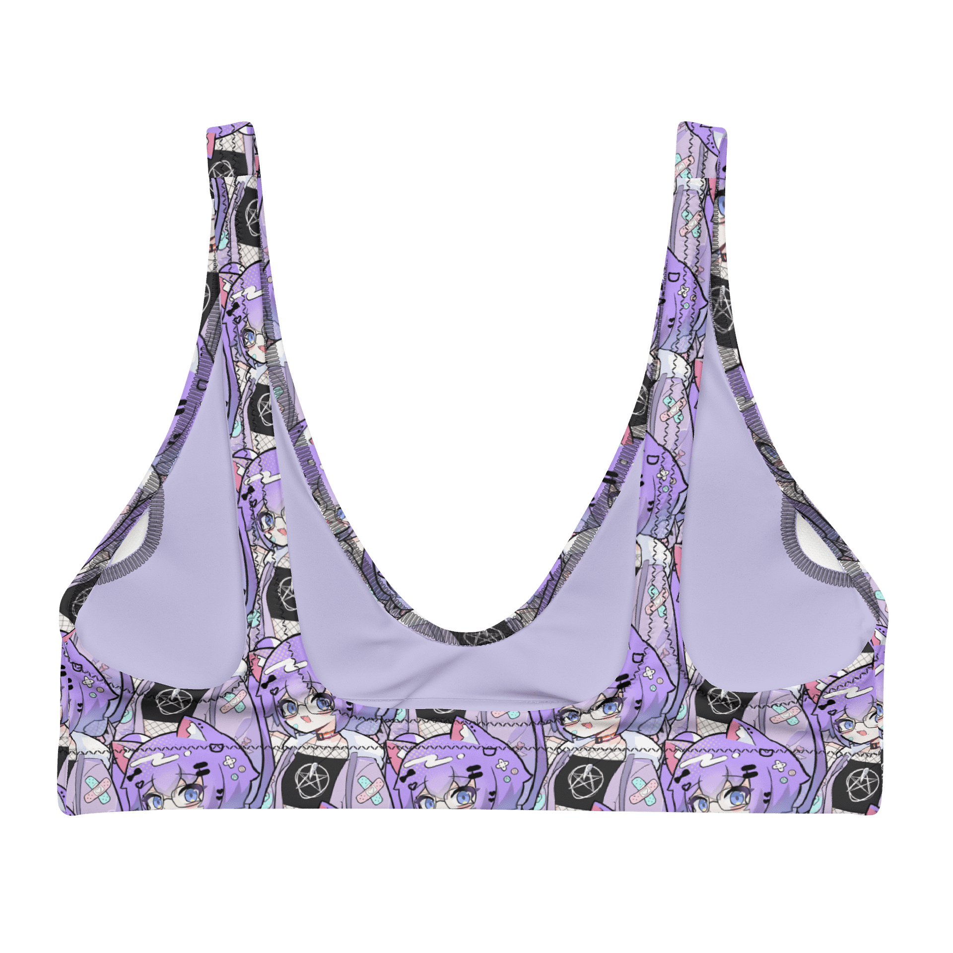 ZaynaKitty Pattern Bikini Top product image (2)