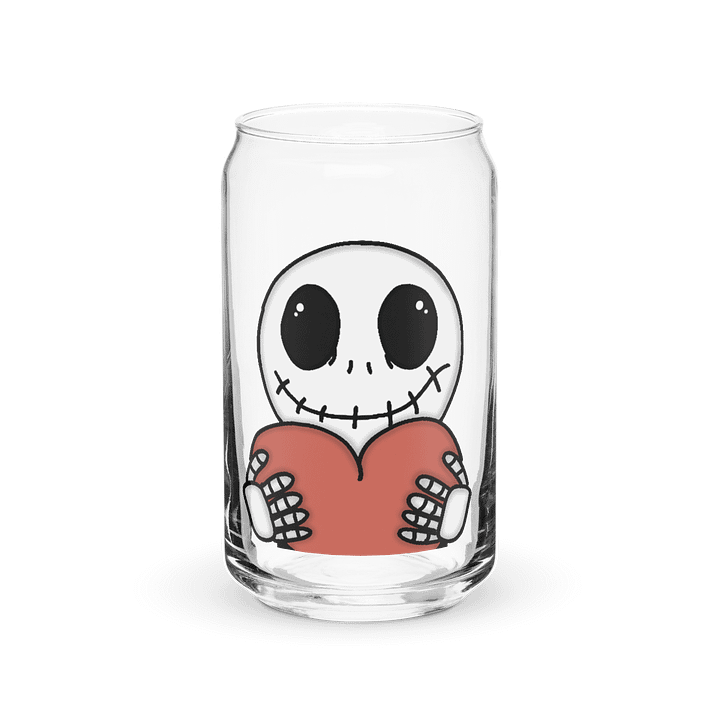 jack skellington heart drinking glass product image (1)