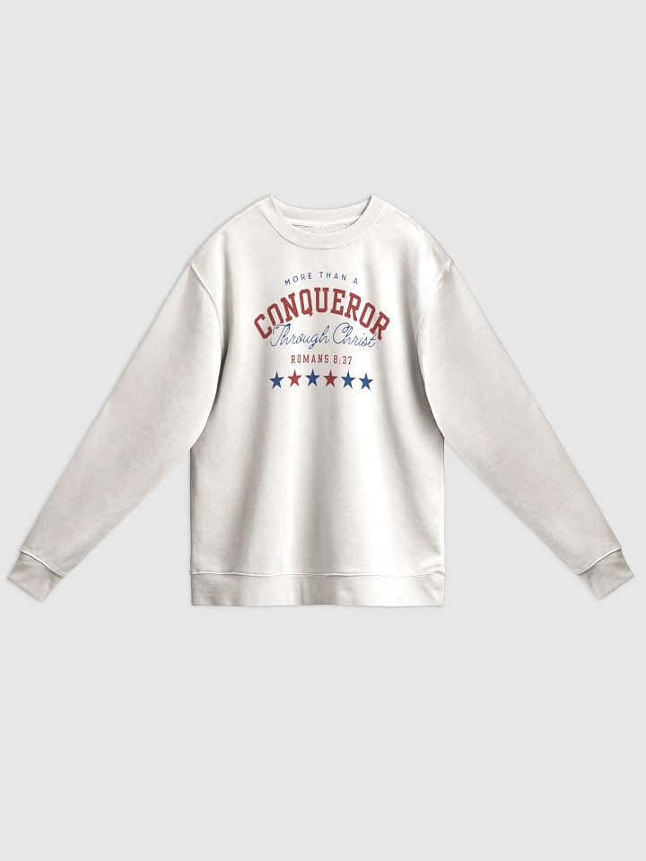 Vintage Conqueror Through Christ Sweatshirt product image (1)