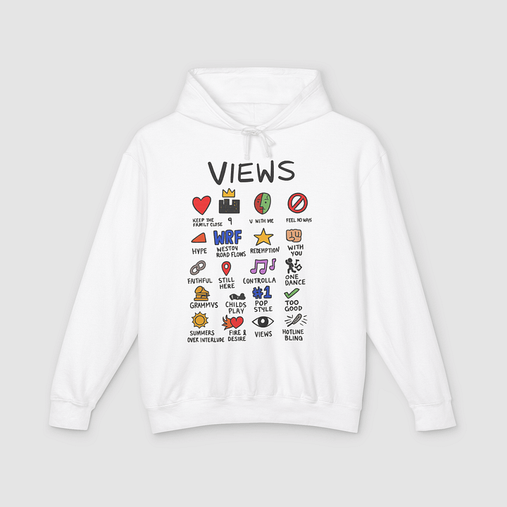Drake Views Notebook Hoodie product image (1)