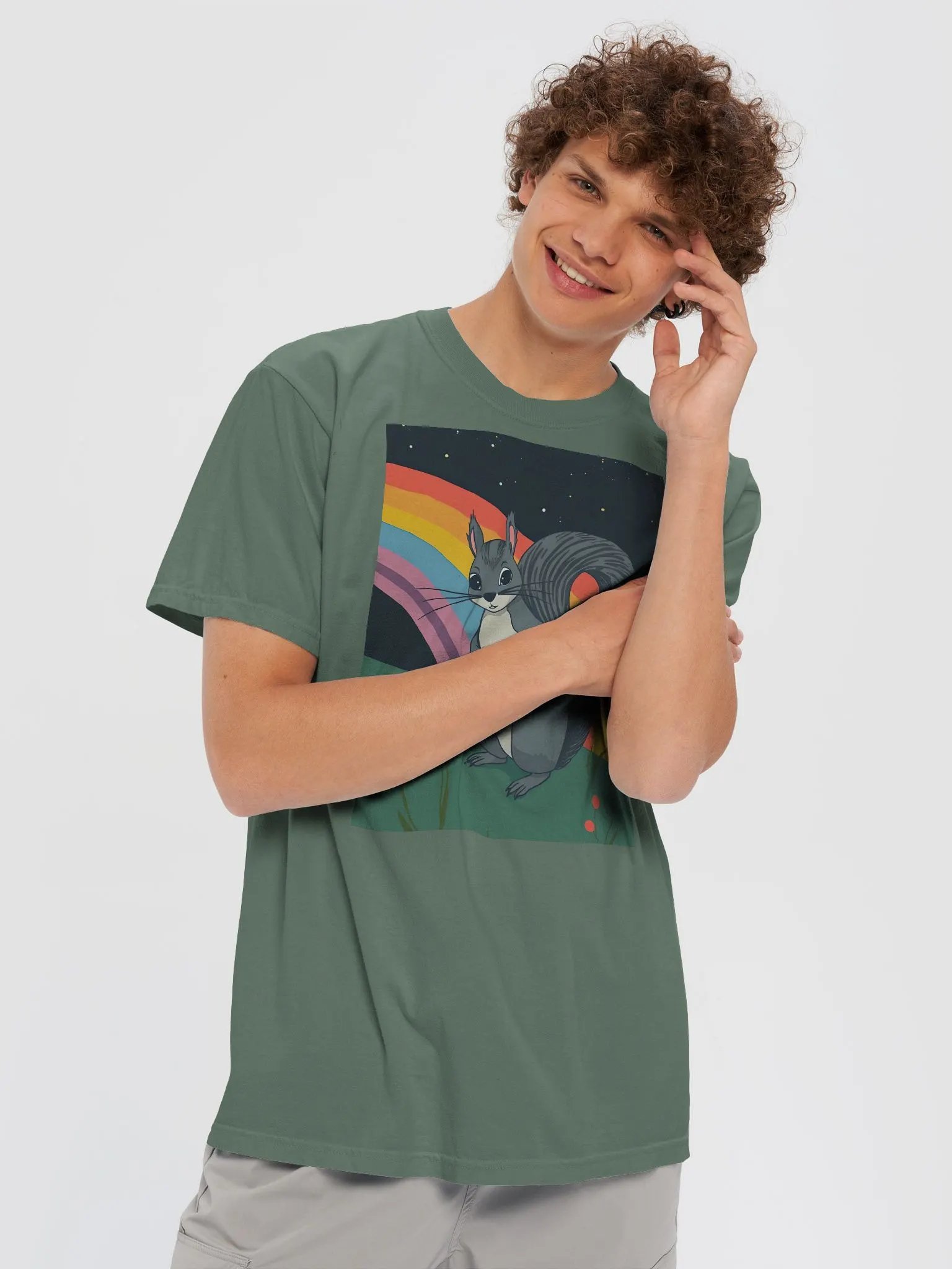 Vintage Comfort: Garment-Dyed Cotton Tee product image (5)