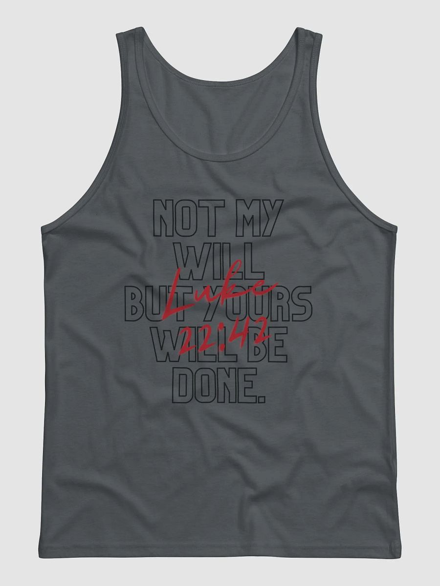 Luke 22:42 Tank (Black Design) (Unisex) product image (1)