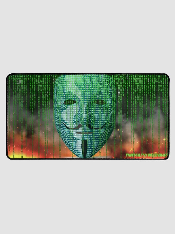 Matrix/Hacker With Fire Desk Mat product image (1)