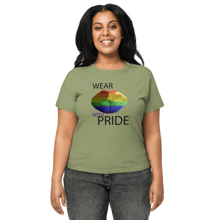 Pride Kiss Rainbow | Women's High-Waisted Tee product image (2)