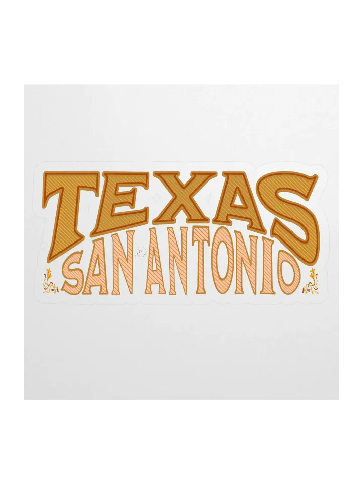 Texas San Antonio Vibes Kiss Cut Sticker product image (1)