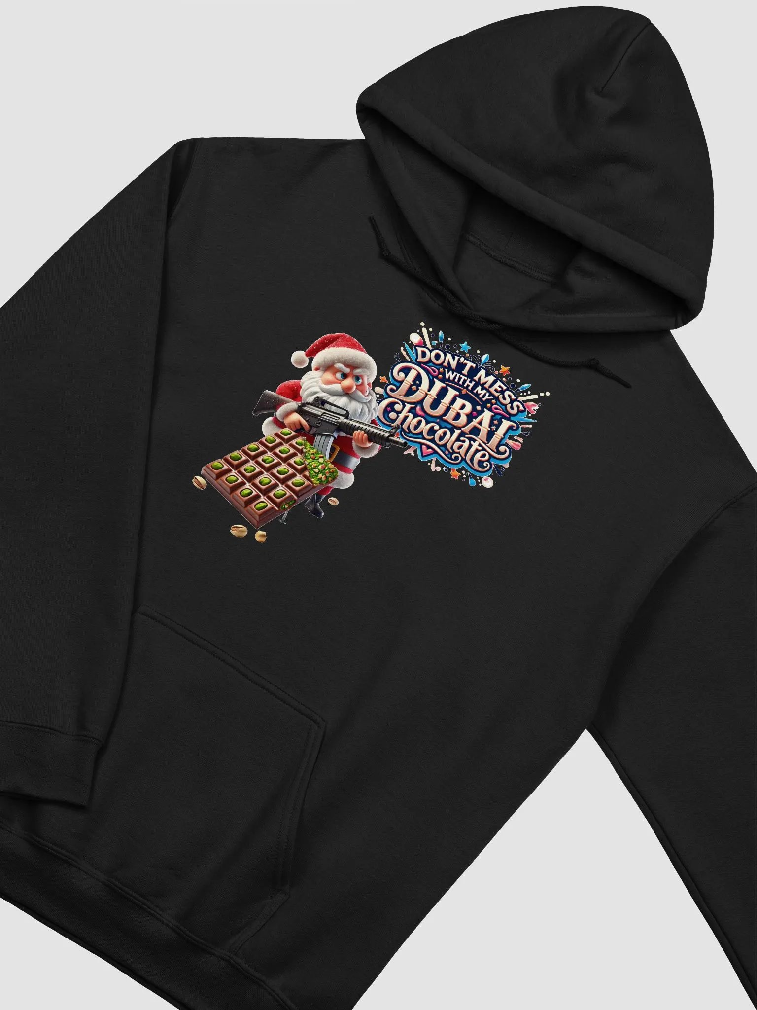 Dont Mess with my Dubai Chocolate Santa Hoodie product image (2)