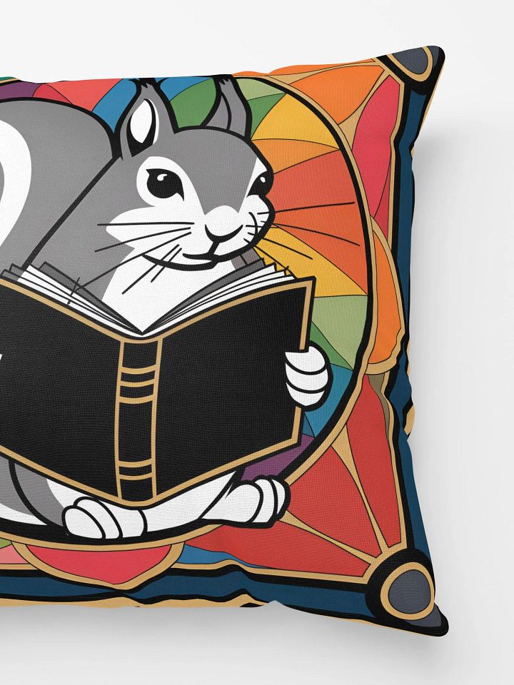 Comfy Pillow: Pooky Reading in Front of stained glass product image (2)
