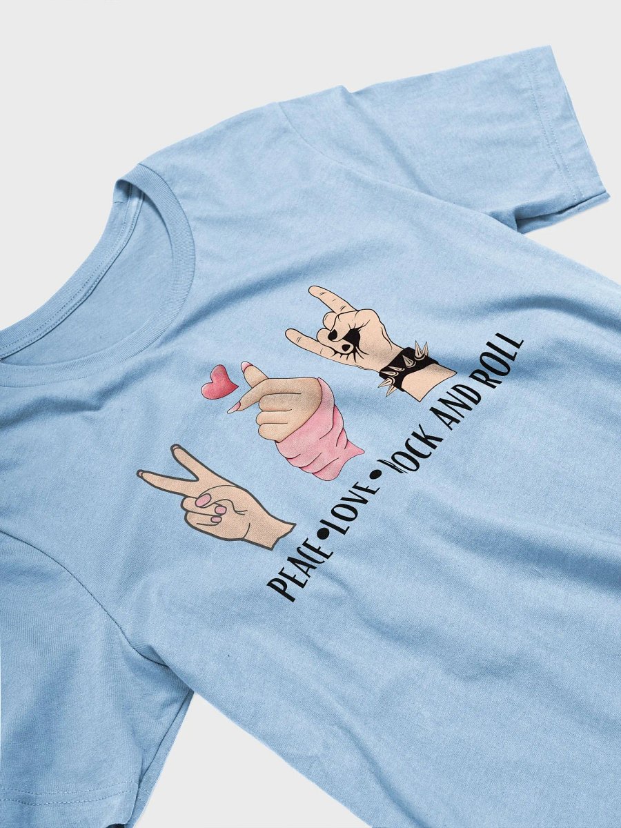 Peace Love Rock And Roll - Unisex T-shirt Bella Canvas 3001 product image (15)