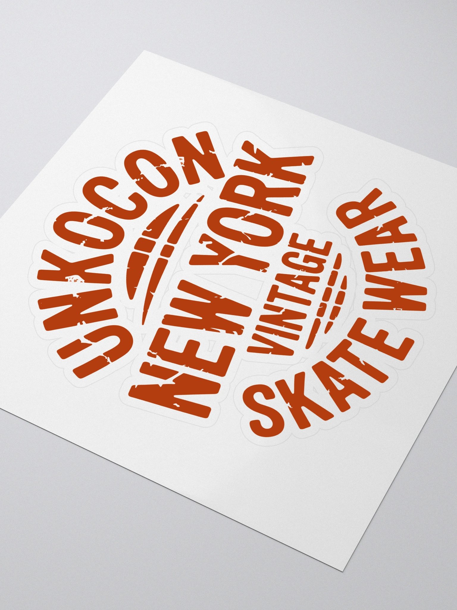 New York Skate Sticker – Vintage Skater Aesthetic Decal | NYC Streetwear Style product image (3)