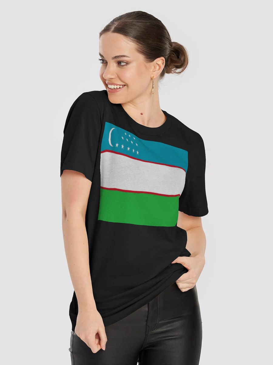 Exclusive Supersoft Unisex T-Shirt with Uzbekistan Flag Design product image (9)