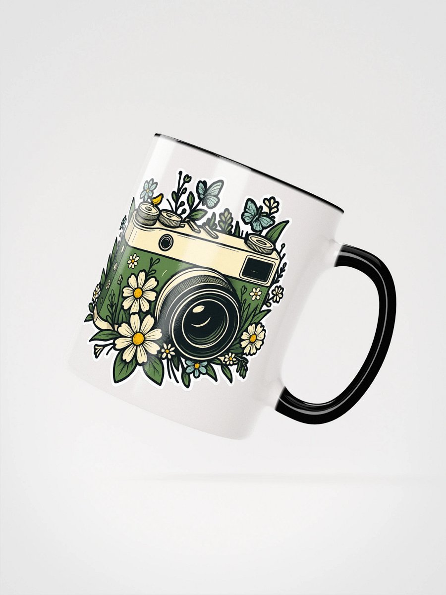 Vintage Camera Floral Ceramic Mug product image (2)
