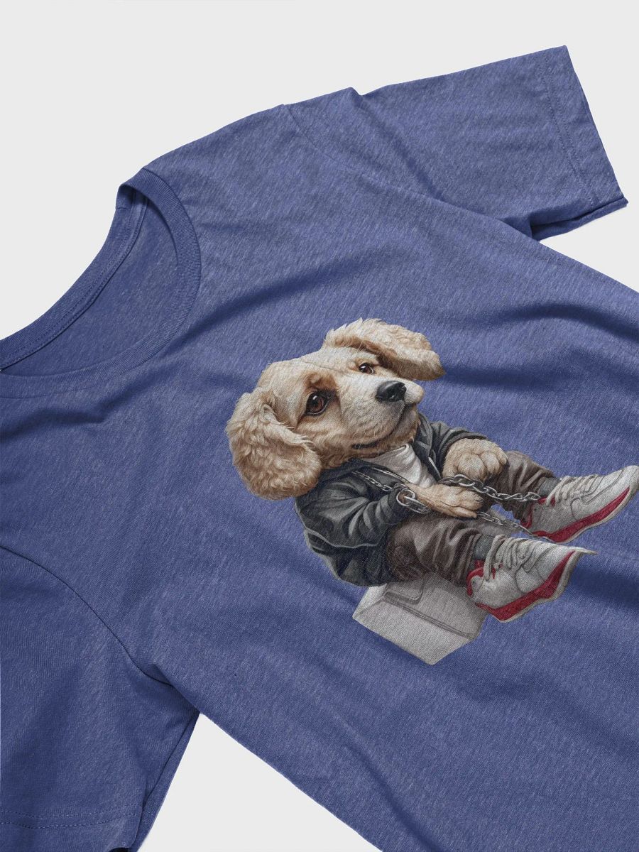 A stylish dog dressed in urban-inspired attire, chains and sneakers T-Shirt product image (20)