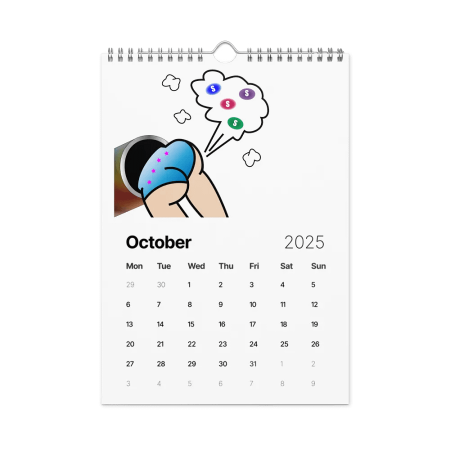 Skittle Butt 2025 Wall Calendar product image (12)