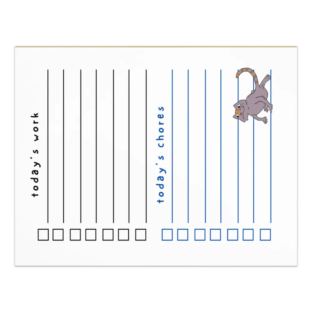 Bearded Dragon Chore Checklist Notepad product image (2)