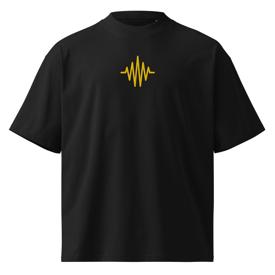 Gold ".mp3" Oversized Heavyweight T-Shirt product image (1)