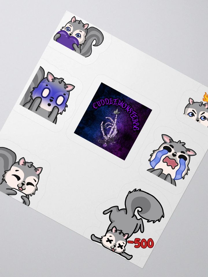 Cuddle Squirrel Kiss Cut Stickers product image (5)