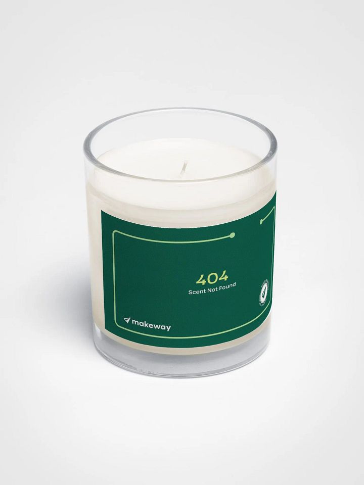 404 Error Unscented Candle: Green product image (2)