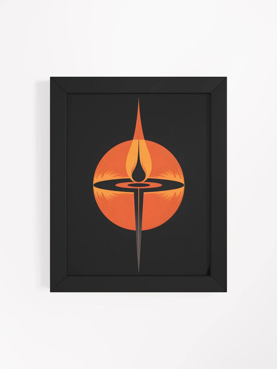 Abstract Flame Framed Print | Modern Art Wall Decor product image (4)