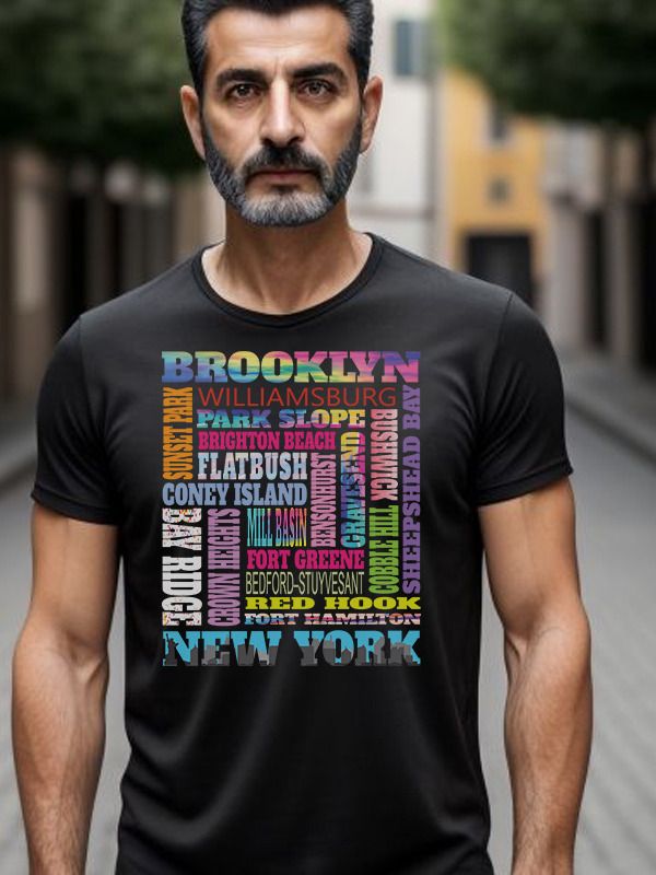 Brooklyn New York Neighborhoods Skyline Bklyn Pride Gifts T-Shirt product image (2)