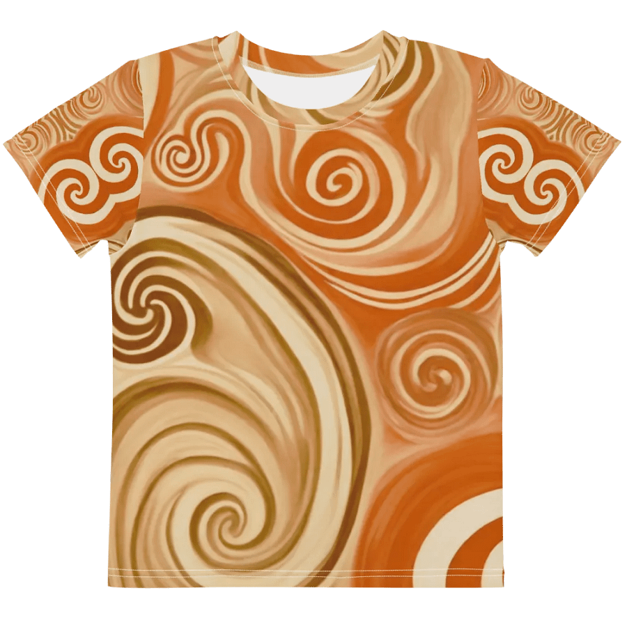 Funky Latte Liquid Tie-Dye Kid's and Toddler's Crew Neck T-shirt product image (9)