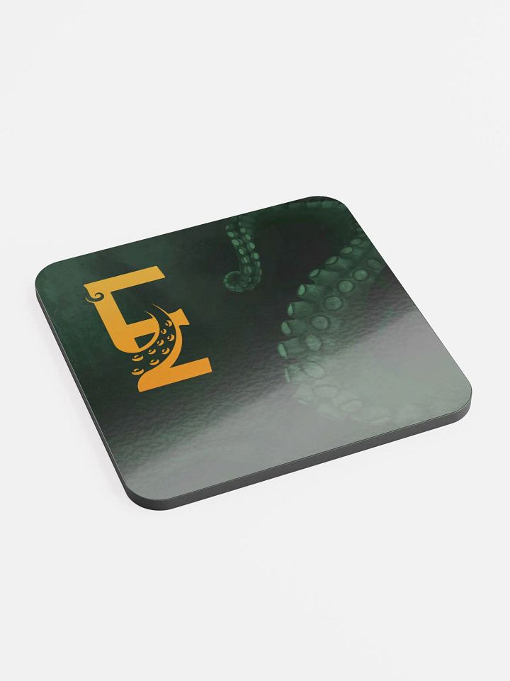 Eldritzh tentacle glossed cork coaster product image (2)